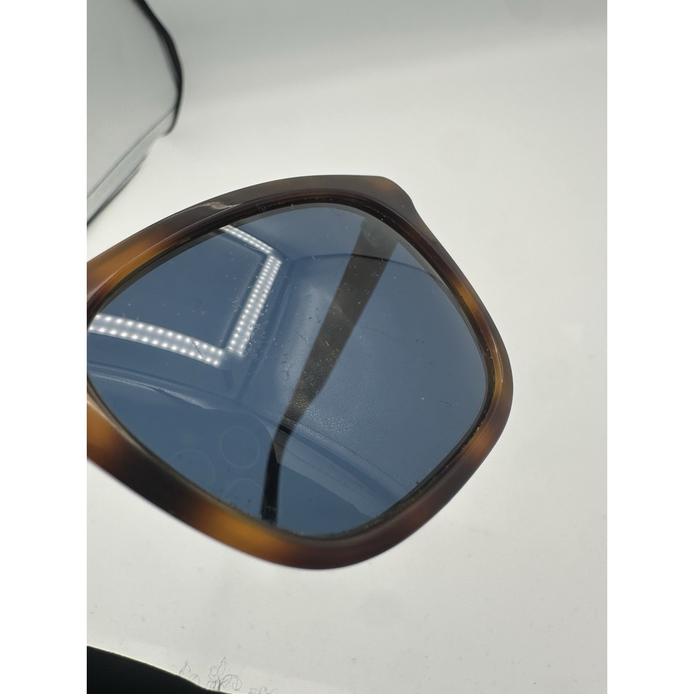 BVLGARI BV7024 5356/73 Sand Brown Horn 59.17.140 Unisex Sunglasses Blue Lens - Picture 5 of 10